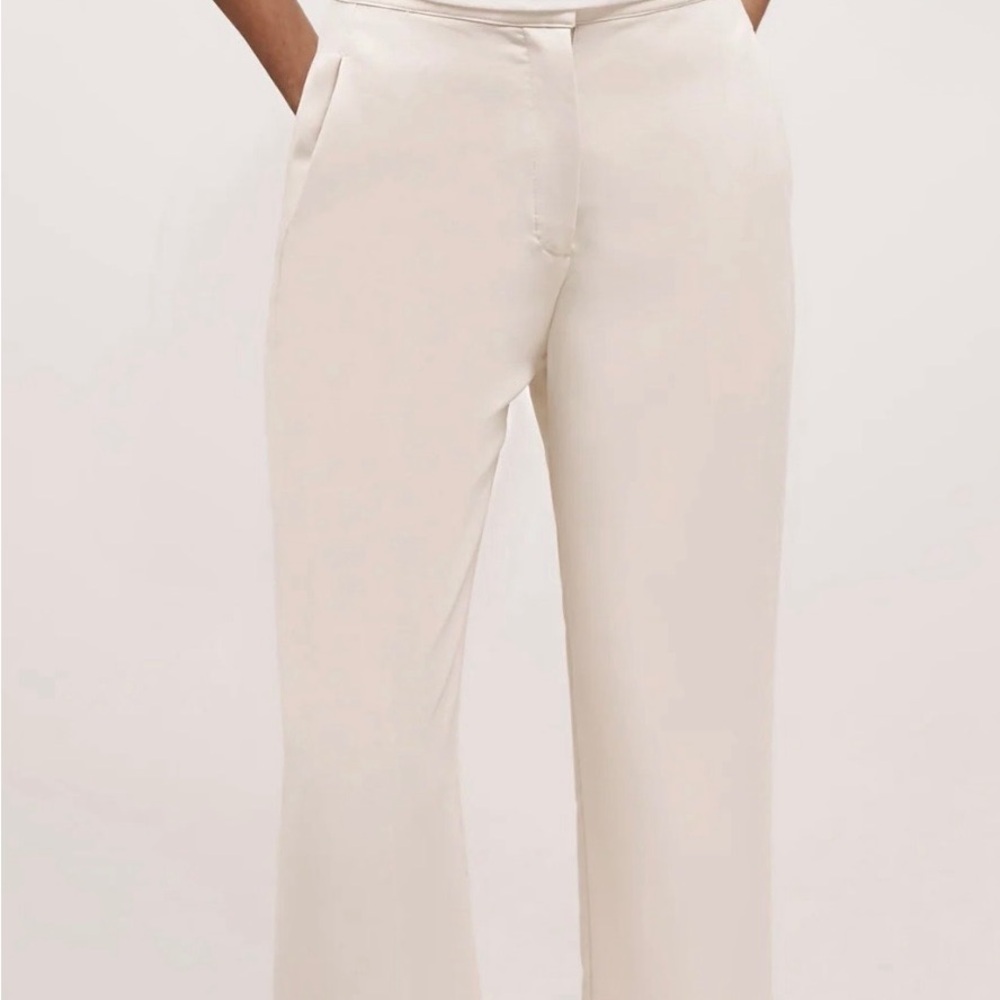 Chic Cream Women's Trousers